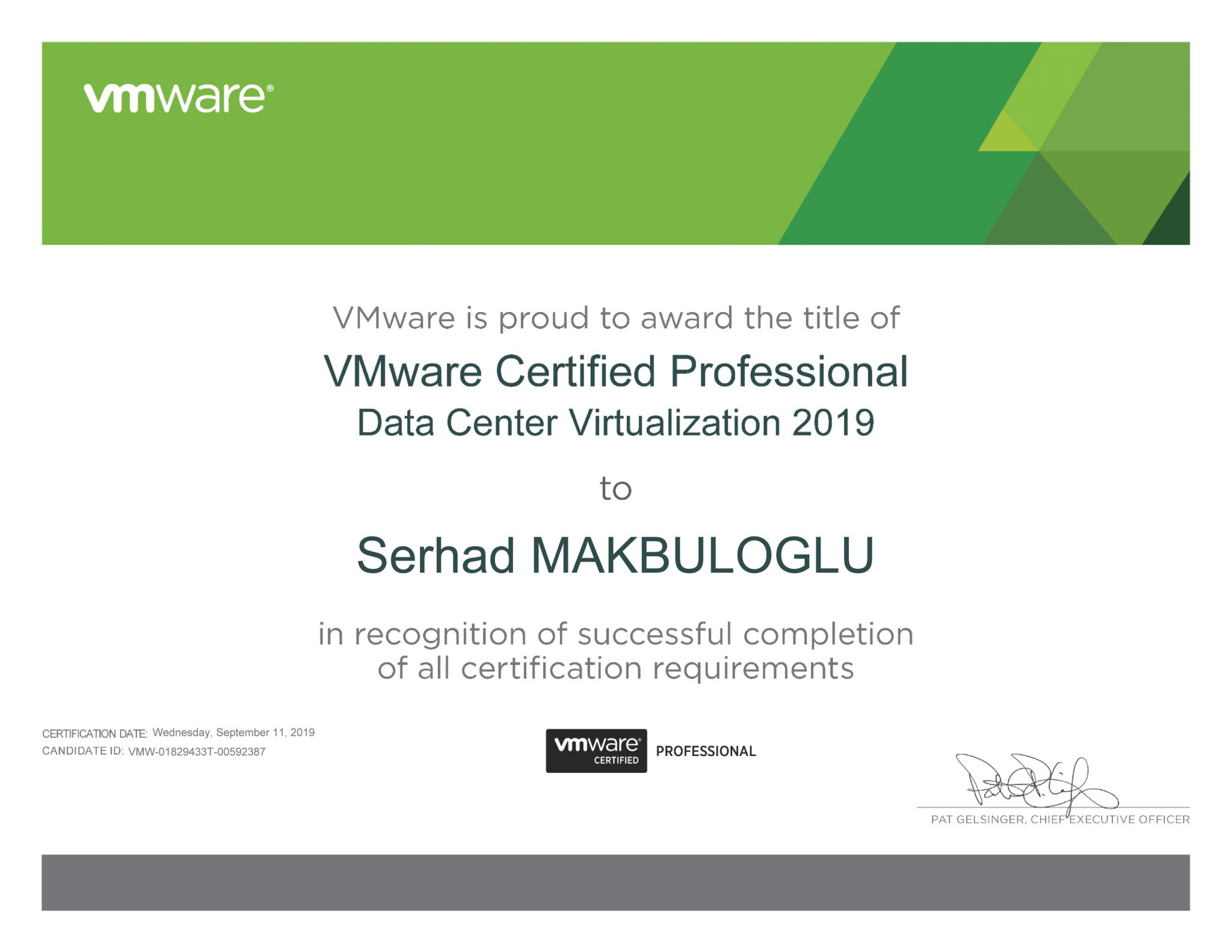 VCPDCV VMware Certified Professional Data Center Virtualization